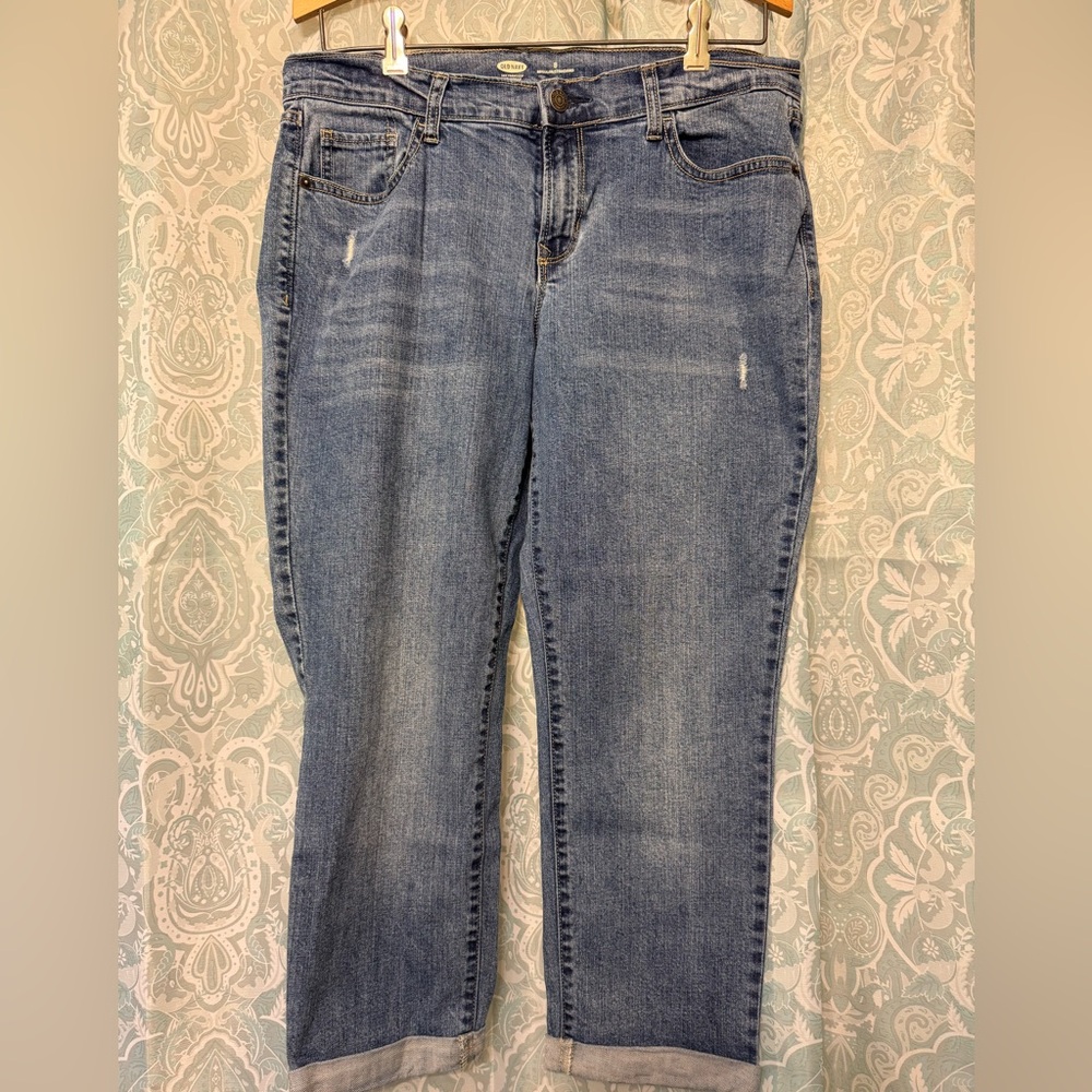 Old Navy Women's Boyfriend Jeans in Blue